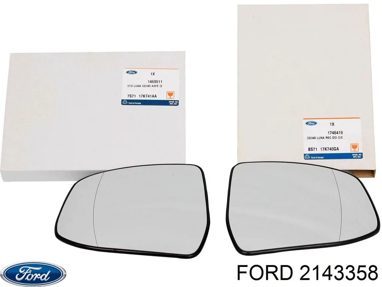 Ліве бічне дзеркало Ford 2143358 ціна, від 50.76 USD