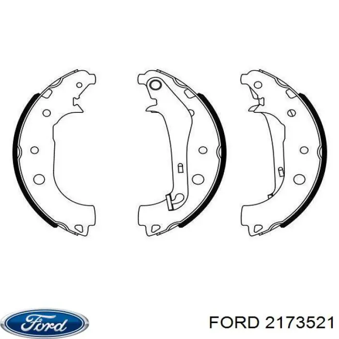 2173521 Ford Гальмівні колодки ручника