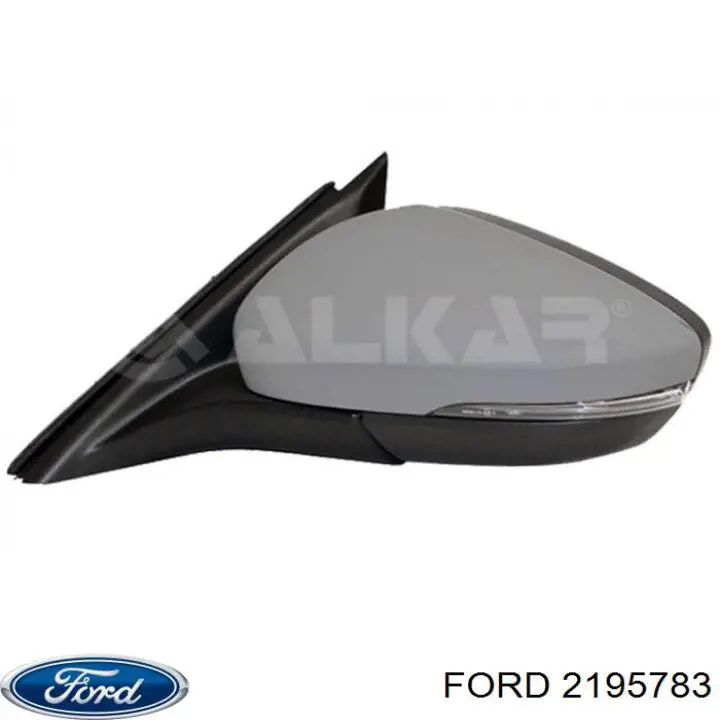 Дзеркальний елемент лівого дзеркала заднього виду Ford 2195783 ціна, від 13.03 USD