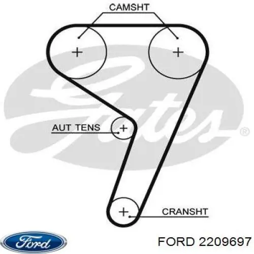 Комплект ГРМ Ford 2209697 ціна, від 124.63 USD