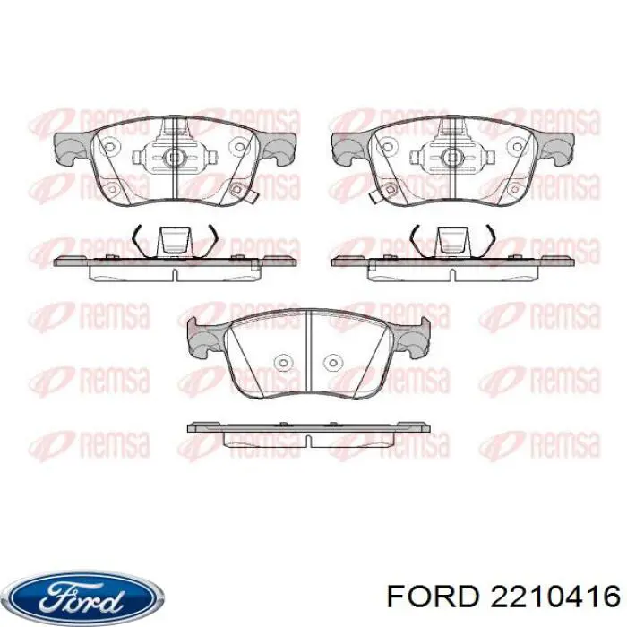 Гальмівні колодки Ford 2210416 ціна, від 49.31 USD