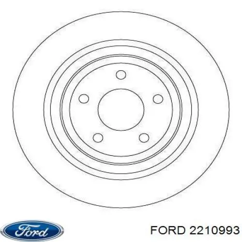 Диск гальмівний задній Ford 2210993