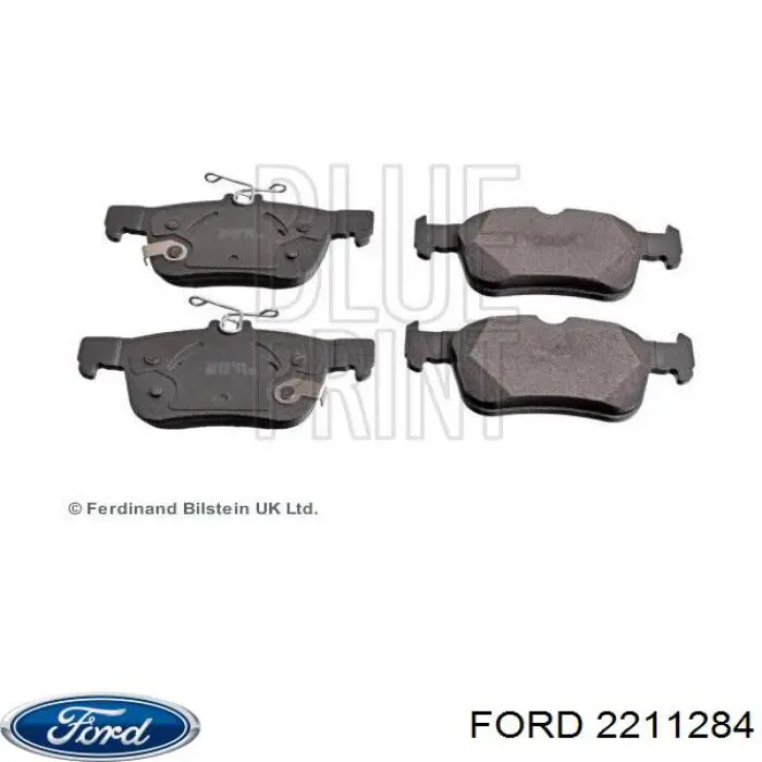 Колодки гальмові задні, дискові 2211284 Ford