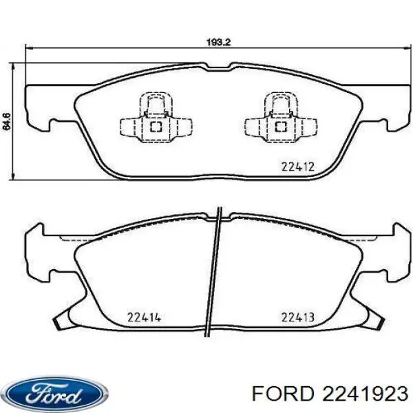 Купити 2241923 Ford Колодки гальмівні передні, дискові