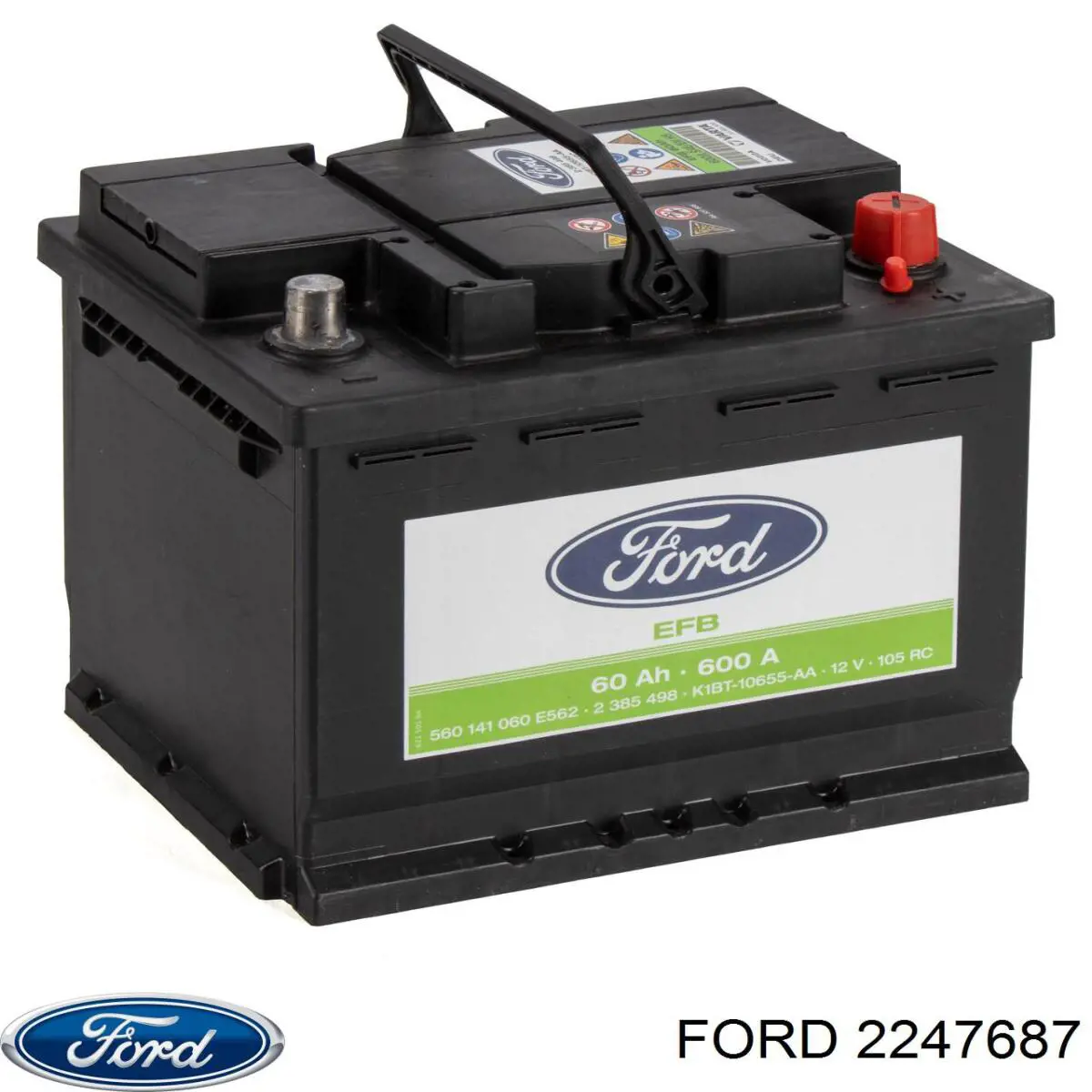 2247687 Ford акумуляторна батарея, акб