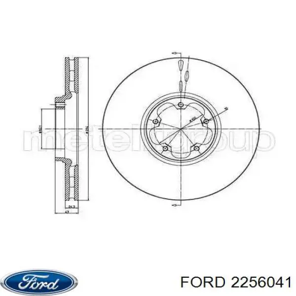 Гальмівні диски передні 2256041 Ford