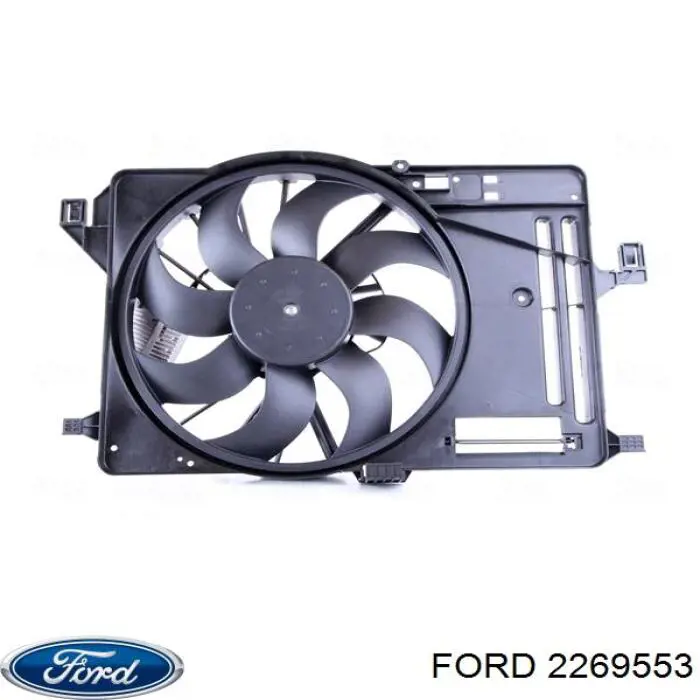 Дифузор радіатора охолодження, в зборі з двигуном і крильчаткою Ford 1690946