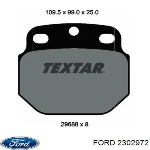 Кріплення бампера Ford 2482983 ціна, від 45.90 USD