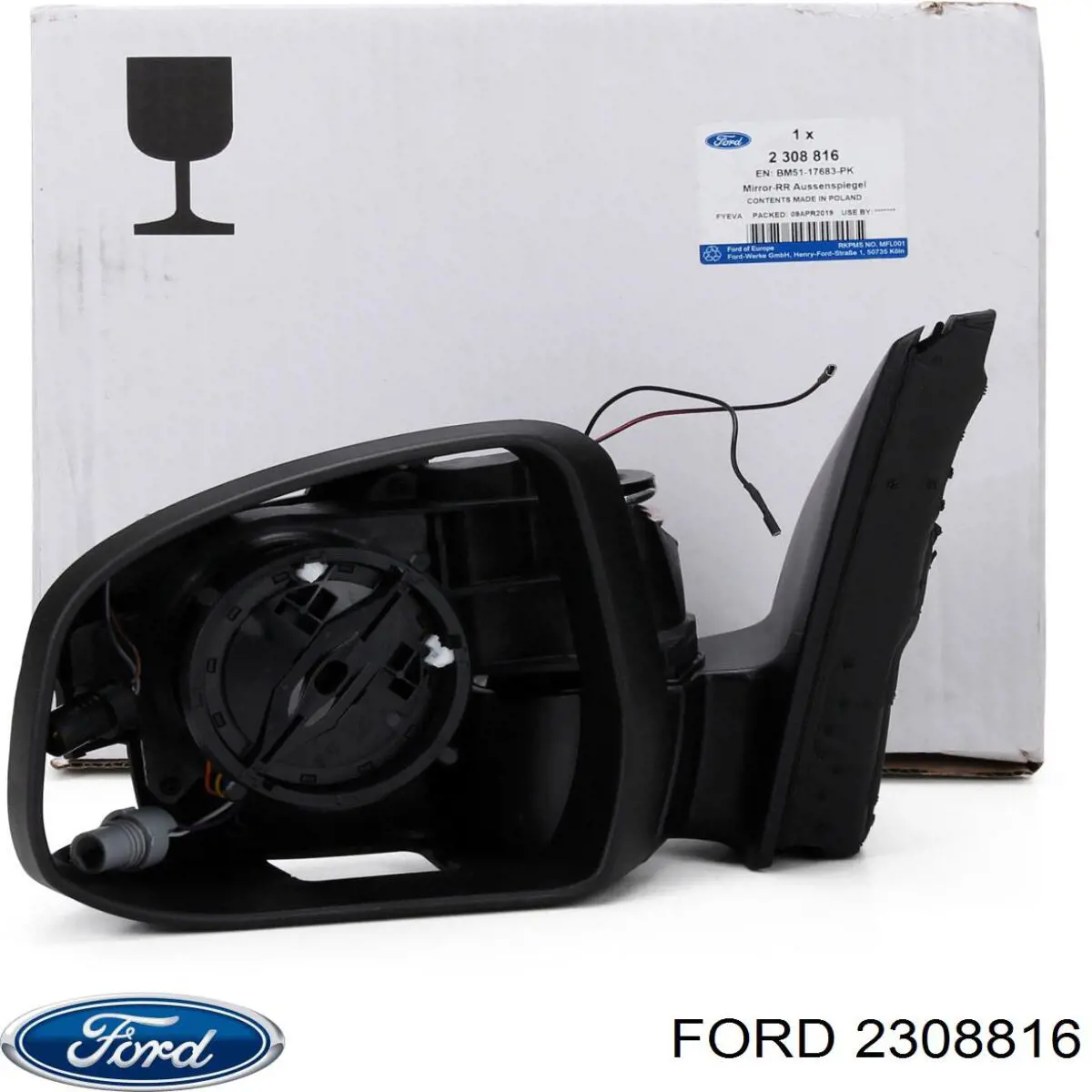 Ліве бічне дзеркало Ford 2308816 ціна, від 79.47 USD