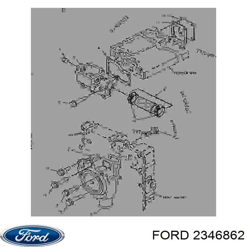 Купити 2346862 Ford Заглушки буксирувального гака