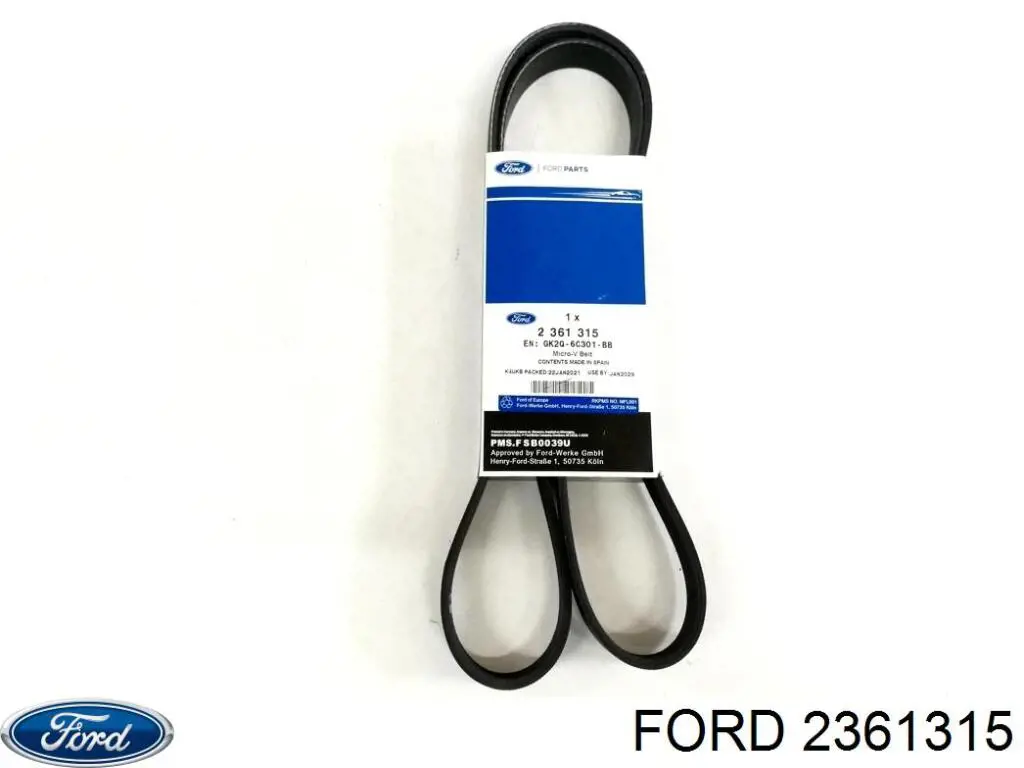 Клиновий ремінь Ford 2361315 ціна, від 13.44 USD