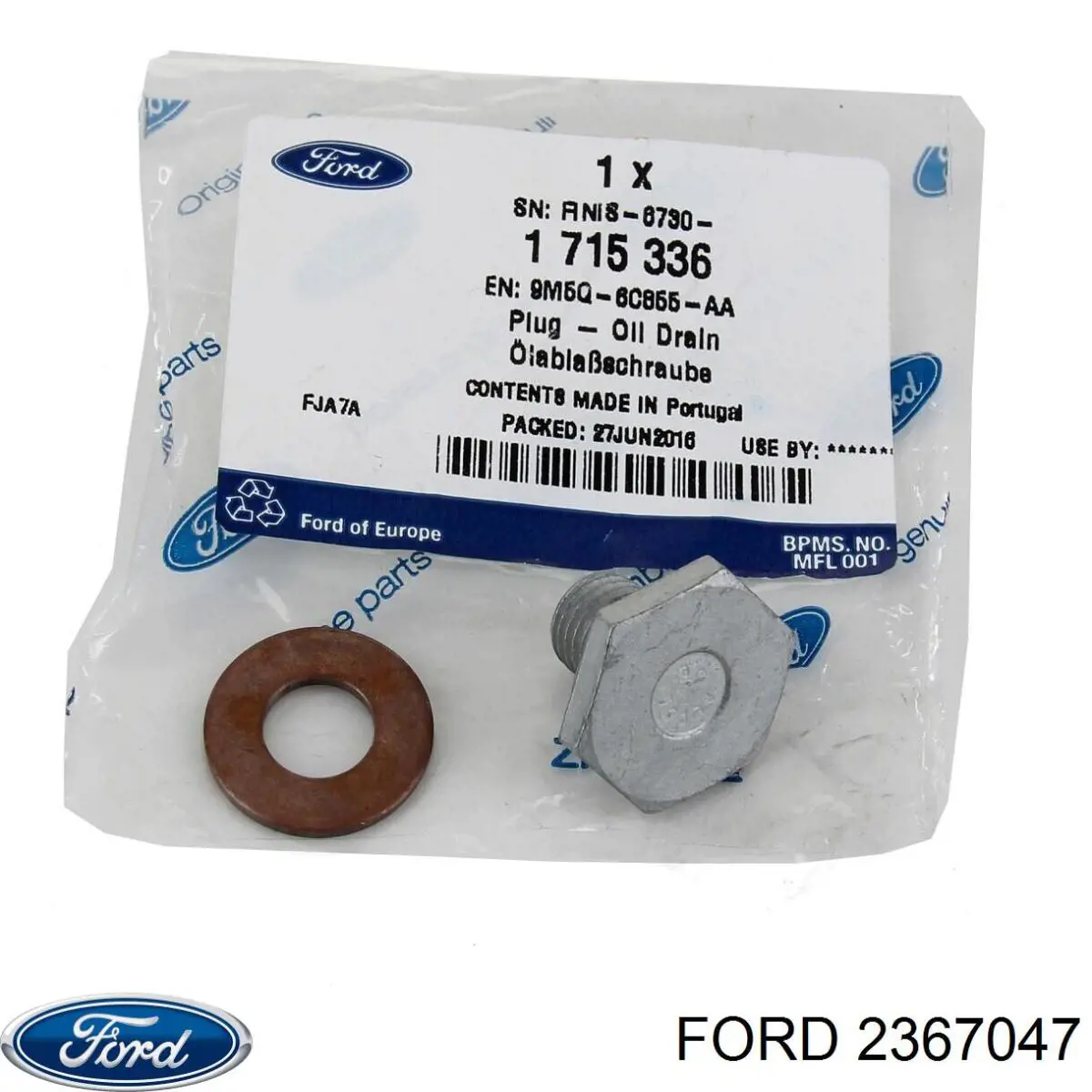 Пробка піддона двигуна Ford 2367047 ціна, від 3.45 USD