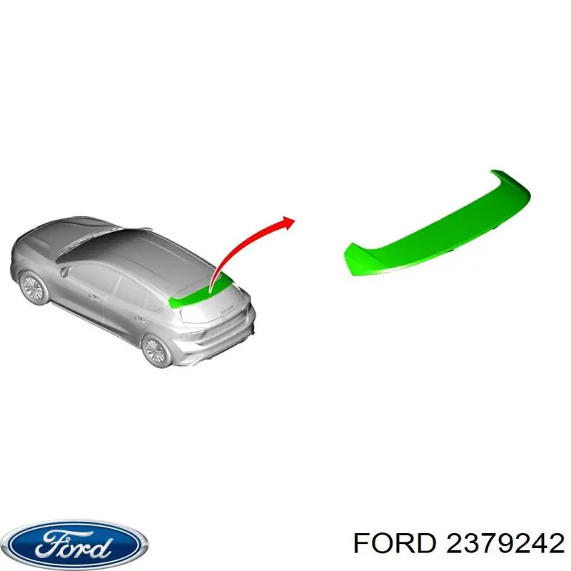Спойлер на багажник Ford 2379242 ціна, від 109.45 USD