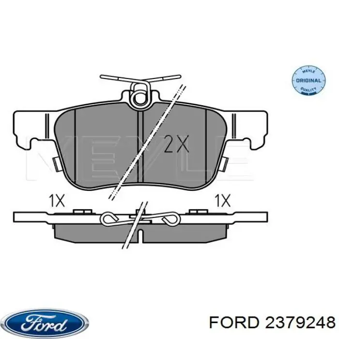 Задні гальмівні колодки Ford 2379248 ціна, від 22.55 USD