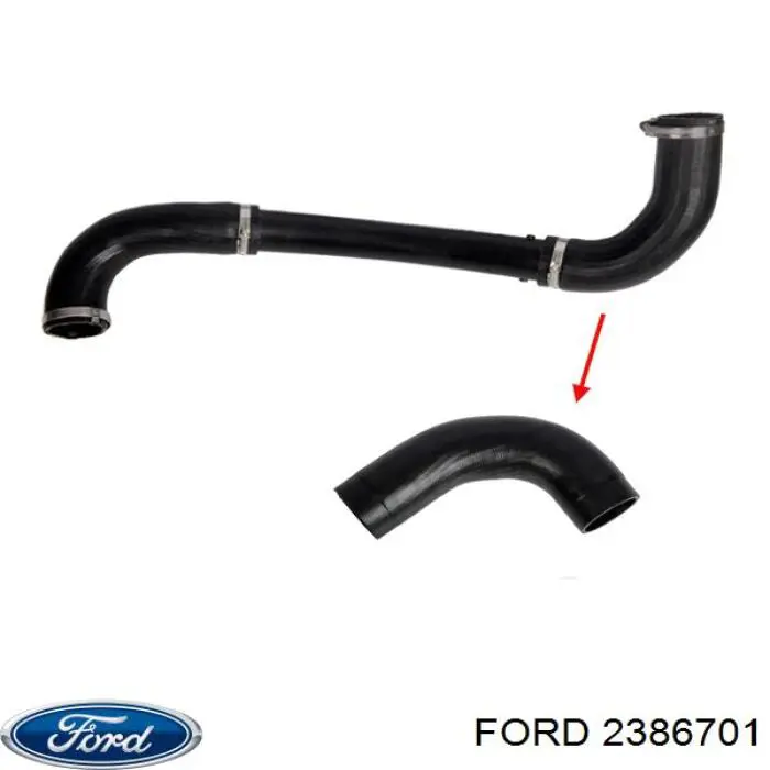 Шланг/патрубок интеркуллера Ford 2501583 ціна, від 31.03 USD