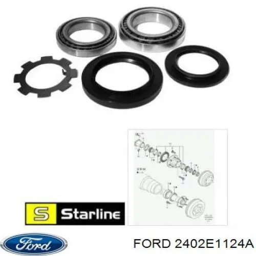 Натяжний ролик Ford 2402E1124A ціна, від 12.08 USD