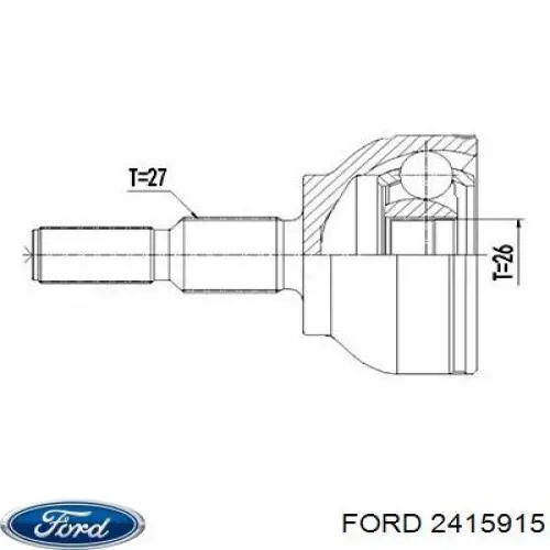 Купити F1F13B436PB Ford 