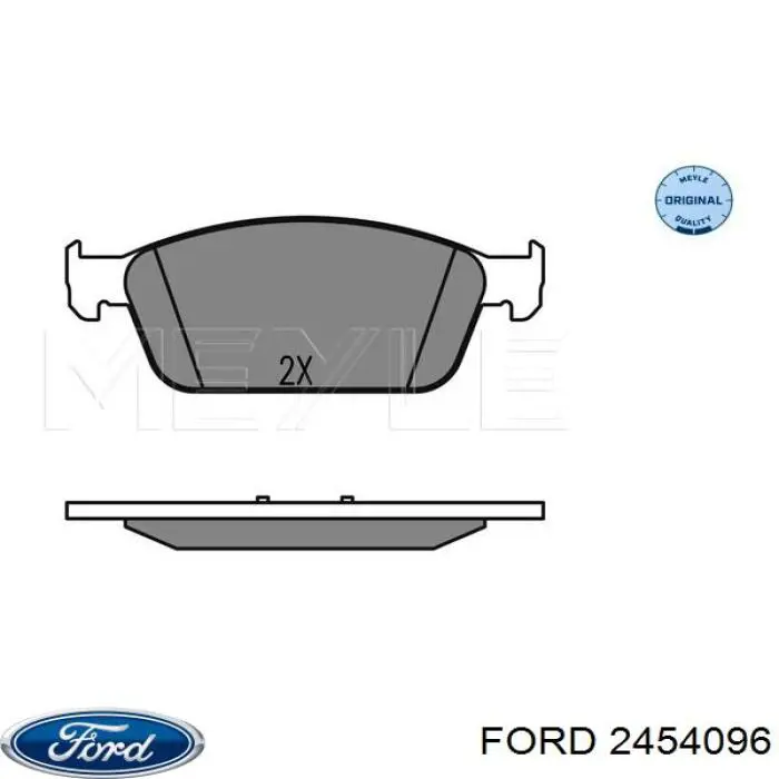 Гальмівні колодки Ford 2454096 ціна, від 37.32 USD