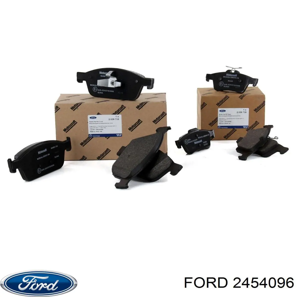 Передні тормозні колодки 2454096 Ford