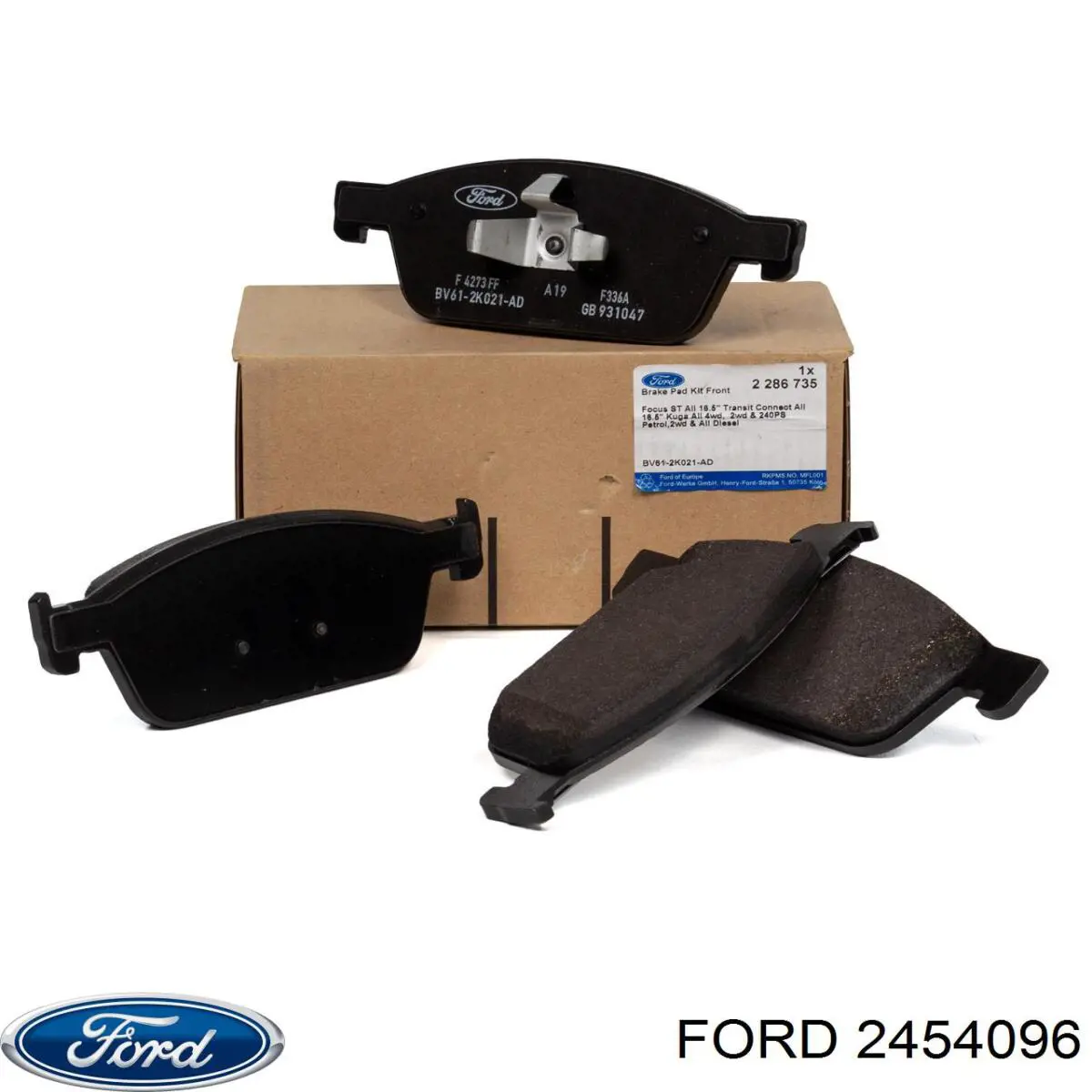 Купити 2454096 Ford Колодки гальмівні передні, дискові