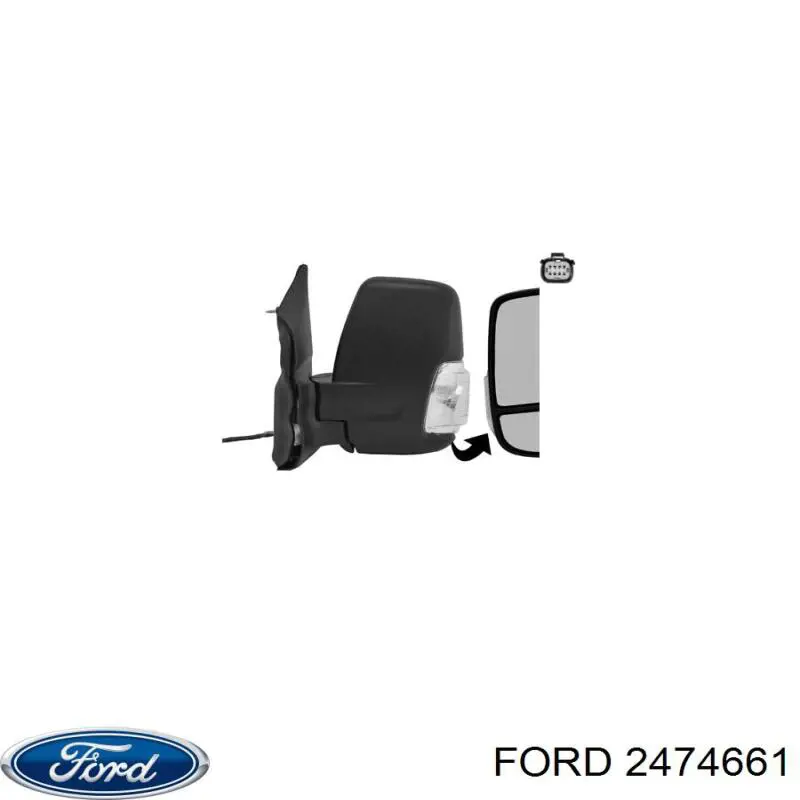 Дзеркало ліве Ford 1932573