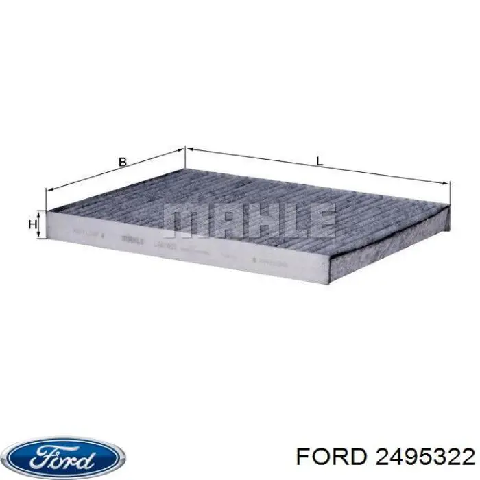 Купити 2495322 Ford Фільтр салону вугільний