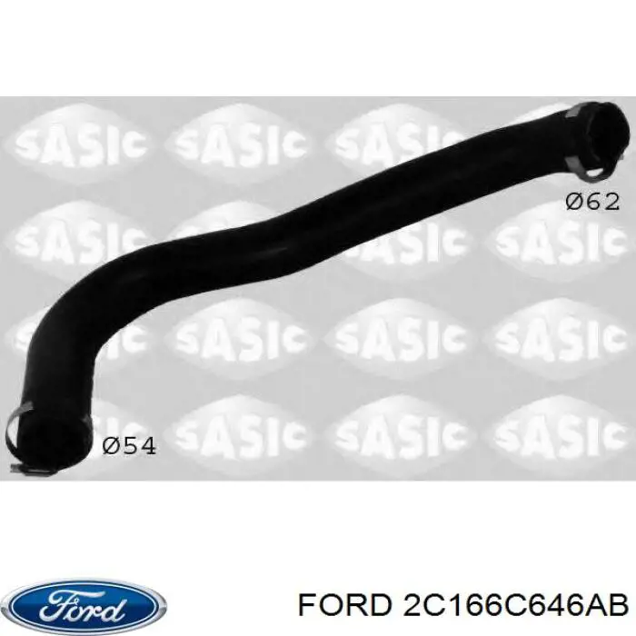 Купити 2C166C646AB Ford Шланг/патрубок интеркуллера