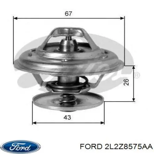 2L2Z8575AA Ford термостат