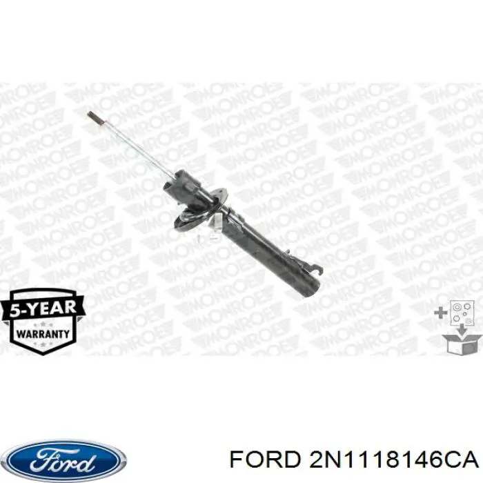 Амортизатор передньої підвіски, лівий Ford 2N1118146CA ціна, від 34.23 USD