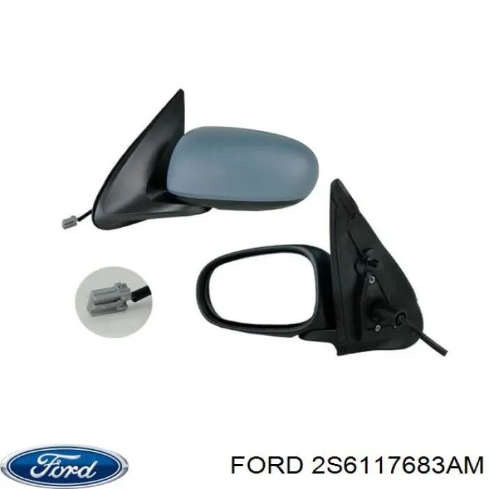 Купити 2S6117683AM Ford Бічне дзеркало заднього виду ліве