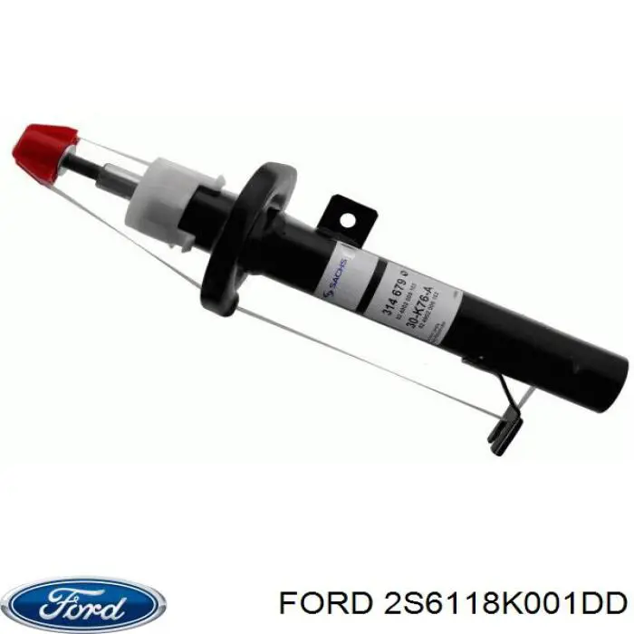 Амортизатор передньої підвіски, лівий Ford 2S6118K001DD ціна, від 34.13 USD