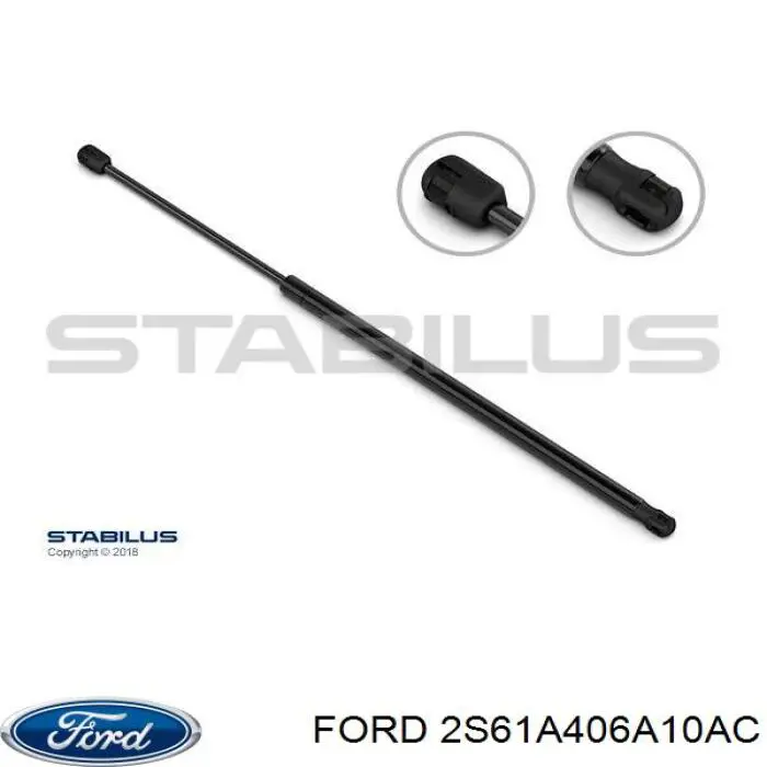 Амортизатор двері задньої Ford 2S61A406A10AC ціна, від 11.51 USD
