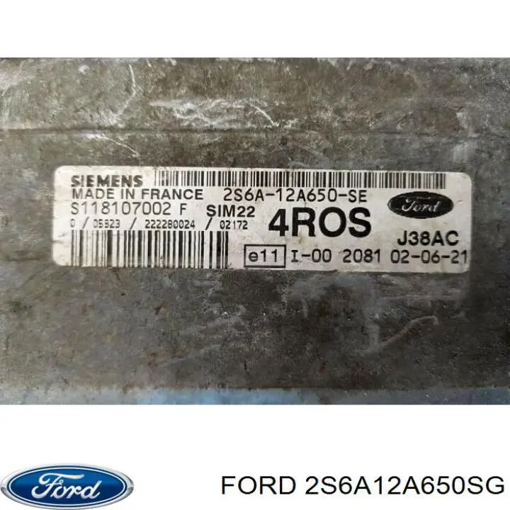 2S6A12A650SG Ford 