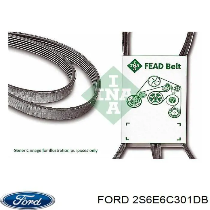 Клиновий ремінь Ford 2S6E6C301DB ціна, від 12.00 USD