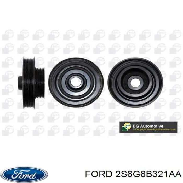 Купити 2S6G6B321AA Ford Шків колінчастого вала