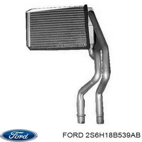 2S6H18B539AB Ford Радіатор опалювача салону