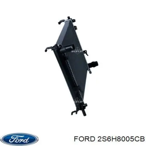 Купити 2S6H8005CB Ford Радіатор двигуна
