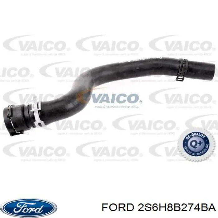 Шланг/патрубок радіатора охолодження, верхній Ford 2S6H8B274BA ціна, від 11.95 USD