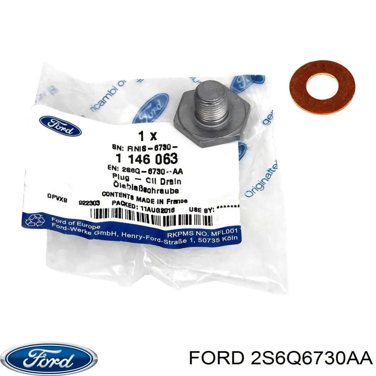 Пробка піддона двигуна Ford 2S6Q6730AA ціна, від 2.00 USD