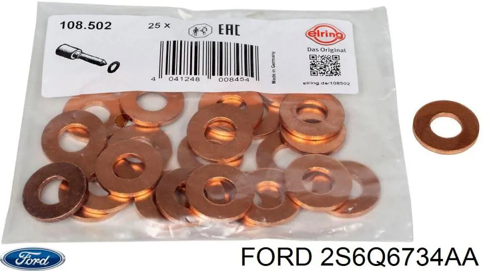 2S6Q6734AA Ford Прокладка пробки піддону двигуна