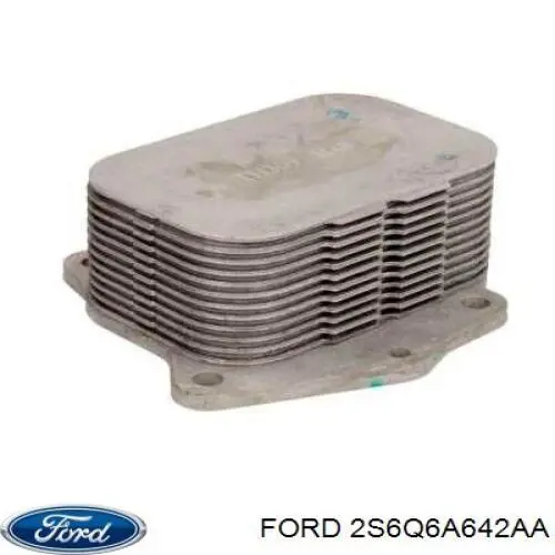 2S6Q6A642AA Ford радіатор масляний (холодильник, під фільтром)