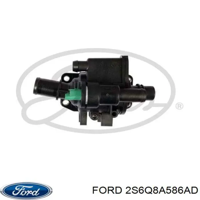 2S6Q8A586AD Ford термостат