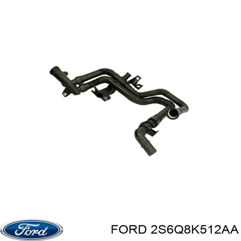 Купити 2S6Q8K512AA Ford Шланг/патрубок водяного насосу, приймальний