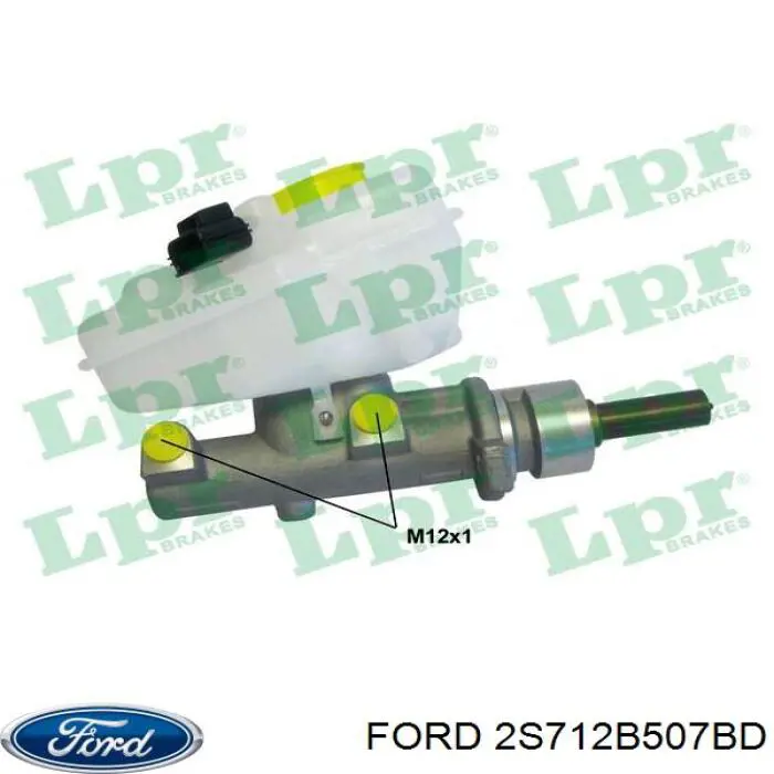 Циліндр головний гальма (Гідротормоз) Ford 2S712B507BD ціна, від 85.97 USD