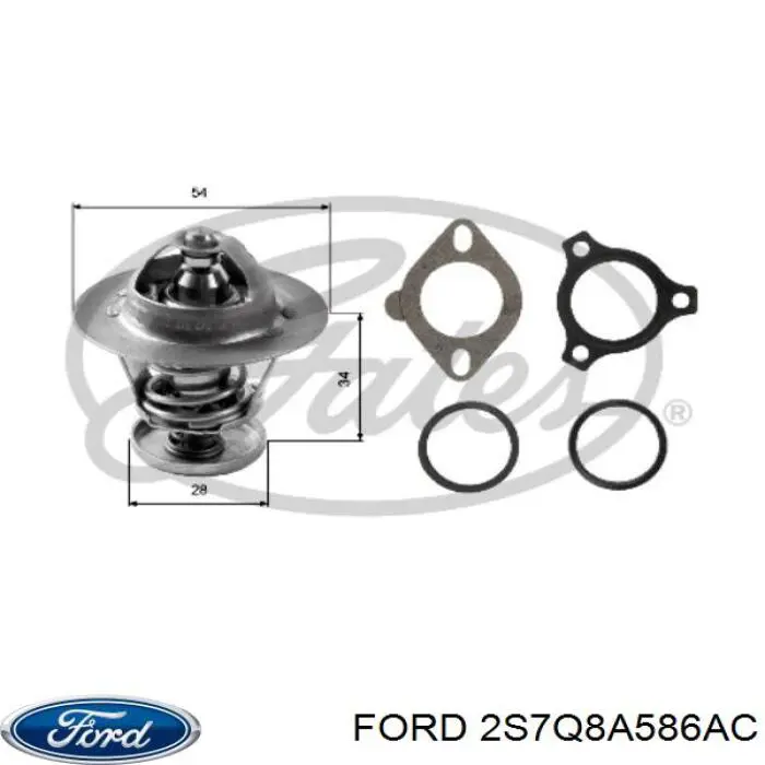 Кожух термостата Ford 2S7Q8A586AC ціна, від 8.10 USD