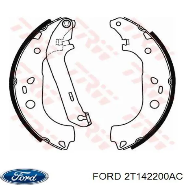 Купити 2T142200AC Ford Колодки гальмові задні, барабанні