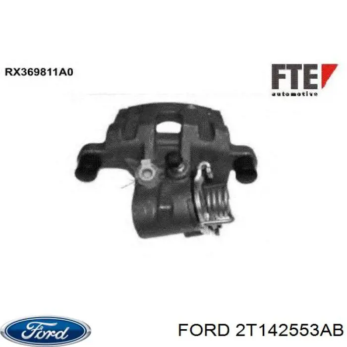 2T142553AB Ford Ремкомплект заднього гальмівного супорта