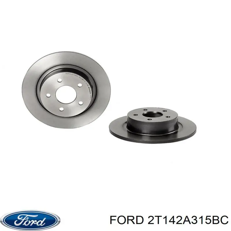 Купити 2T142A315BC Ford Диск заднього гальма