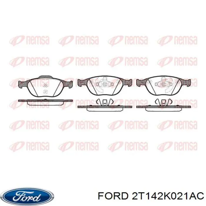 Купити 2T142K021AC Ford Колодки гальмівні передні, дискові