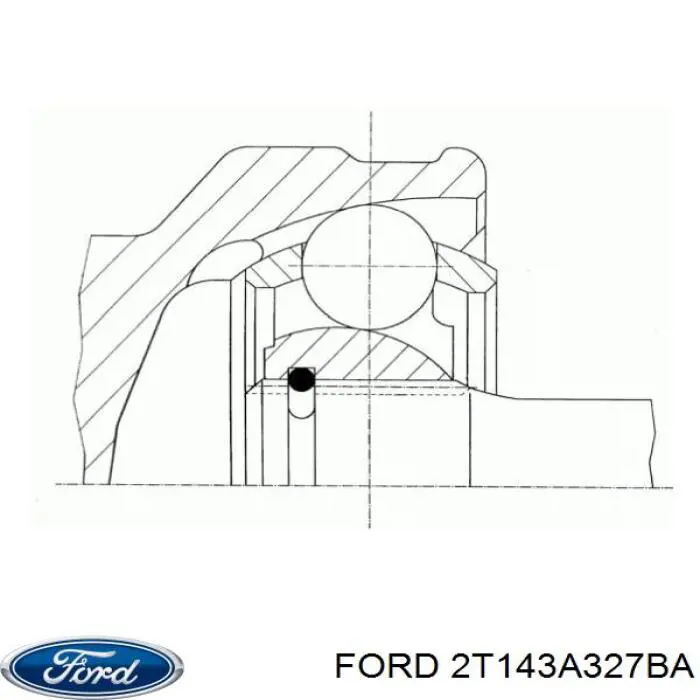Купити 2T143A327BA Ford Піввісь права